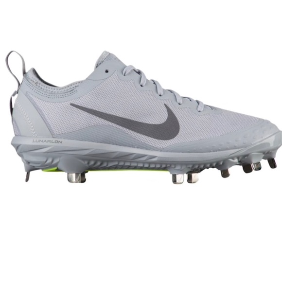 white nike softball metal cleats